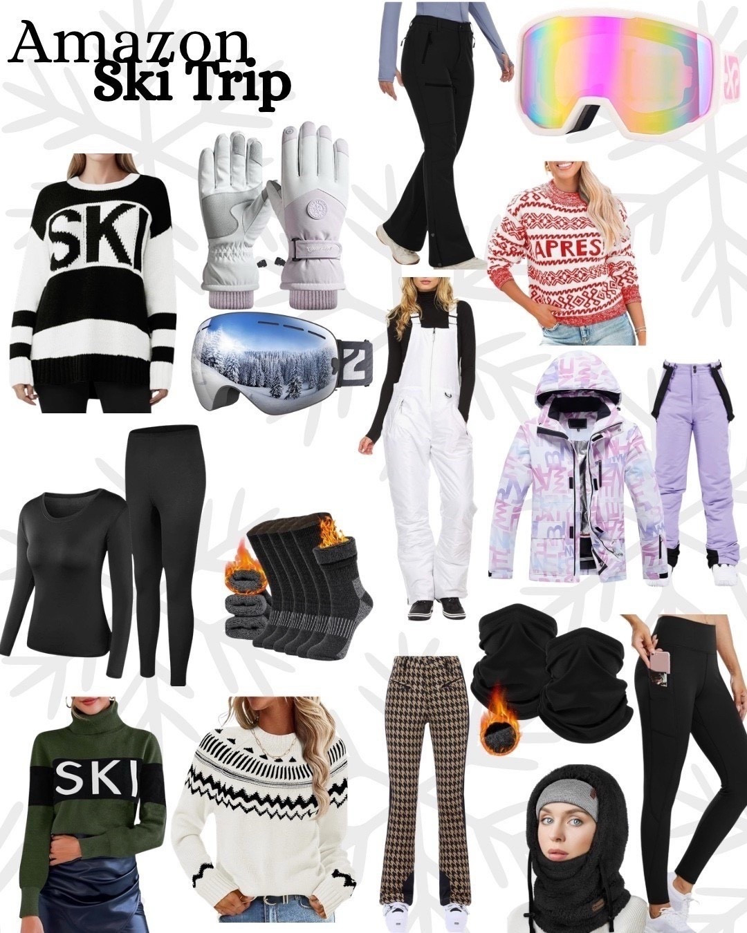 Ski trip. Ski trip outfits. Ski trip style. Ski pants. Ski sweaters. Ski goggles. Cold weather must haves. Amazon fashion 

#LTKActive #LTKHoliday #LTKSeasonal