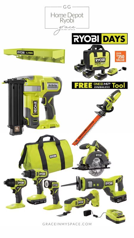 My favorite tool brand, Ryobi, is offering a great deal at @homedepot for Ryobi Days! Grab an 18V ONE+ starter kit and get a select 18V ONE+ Tool for Free! Personally, I’d go with the Airstrike Brad Nailer because it is so versatile for all your DIY needs. #thehomedepot #homedepotpartner 


#LTKsalealert #LTKSeasonal #LTKhome