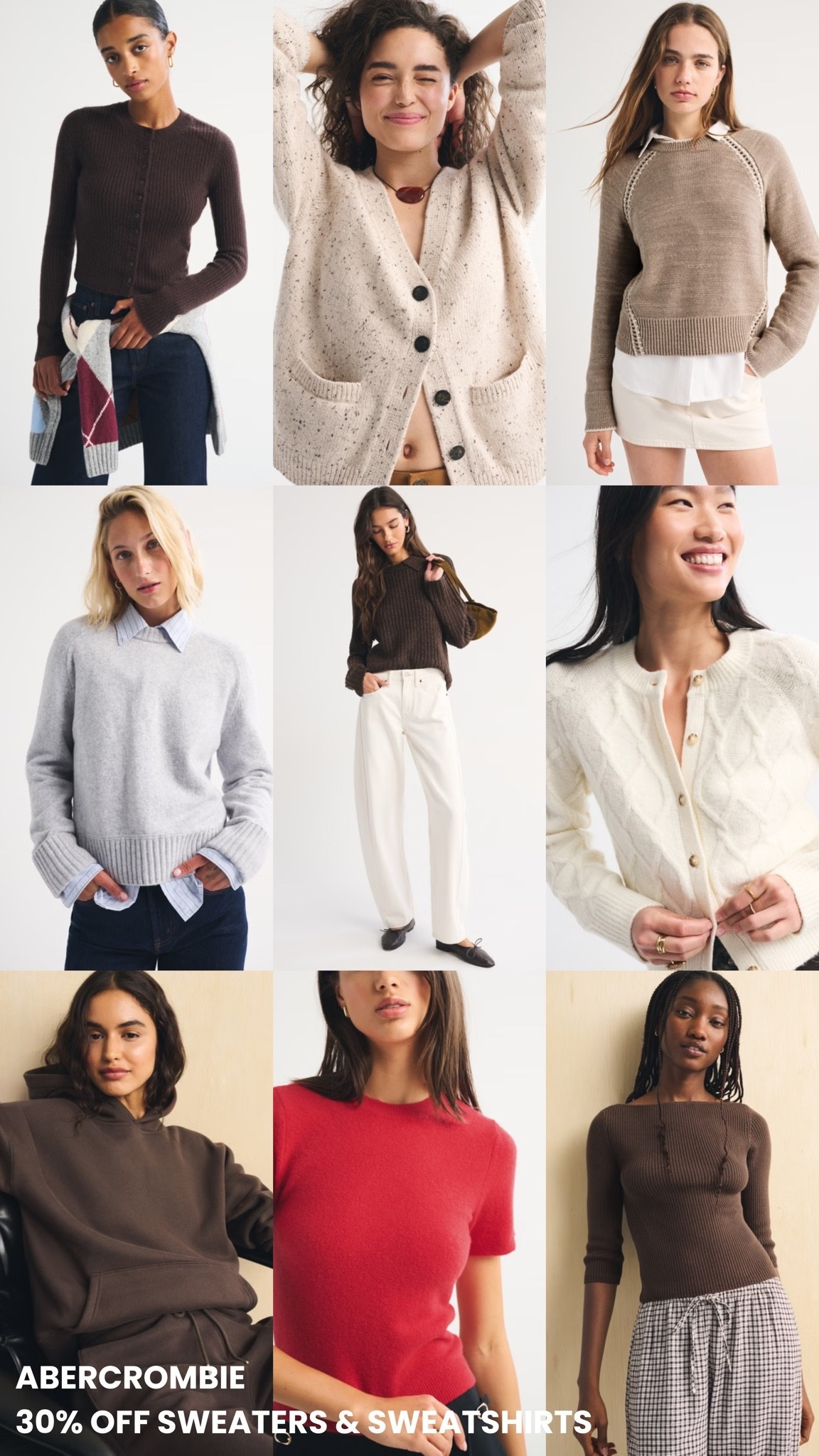 [10/13/26] final day to shop 30% off sweaters + sweatshirts at @abercrombie | linking favorites on sale! Ends 10/13.
