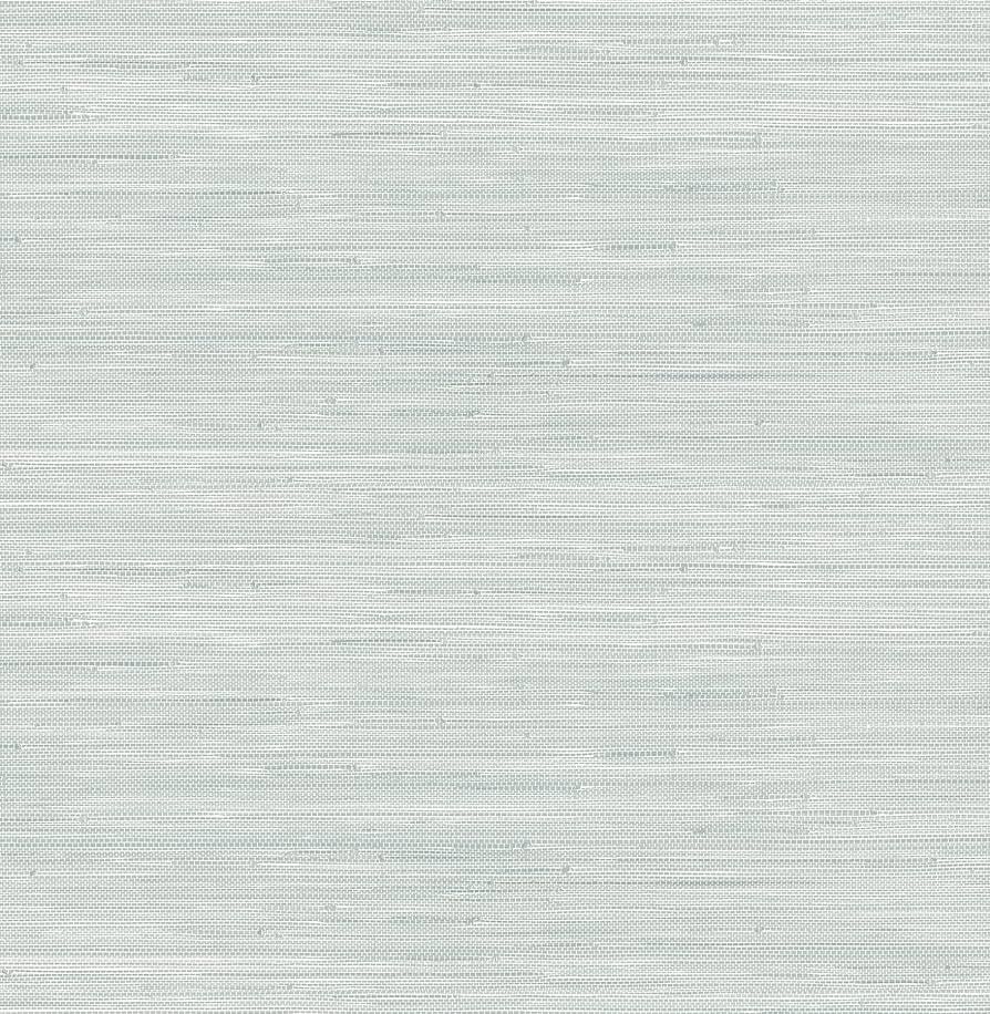 Whisper Blue Classic Faux Grasscloth Peel & Stick Wallpaper | Amazon (US)