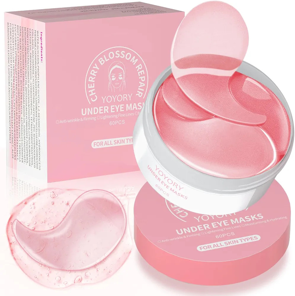 Under Eye Patches Masks - for Fine Lines with Collagen and Hyaluronic Acid, Dark Circles,Eye bags... | Amazon (US)