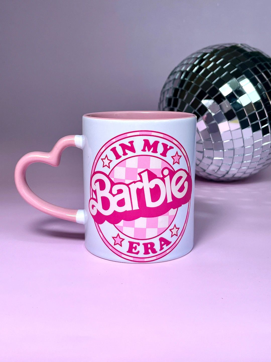 Pink Doll heart handle mug - Kiss mug - Pink Doll coffee mug - Girlie cup - Anniversary Gift - Ch... | Etsy (US)