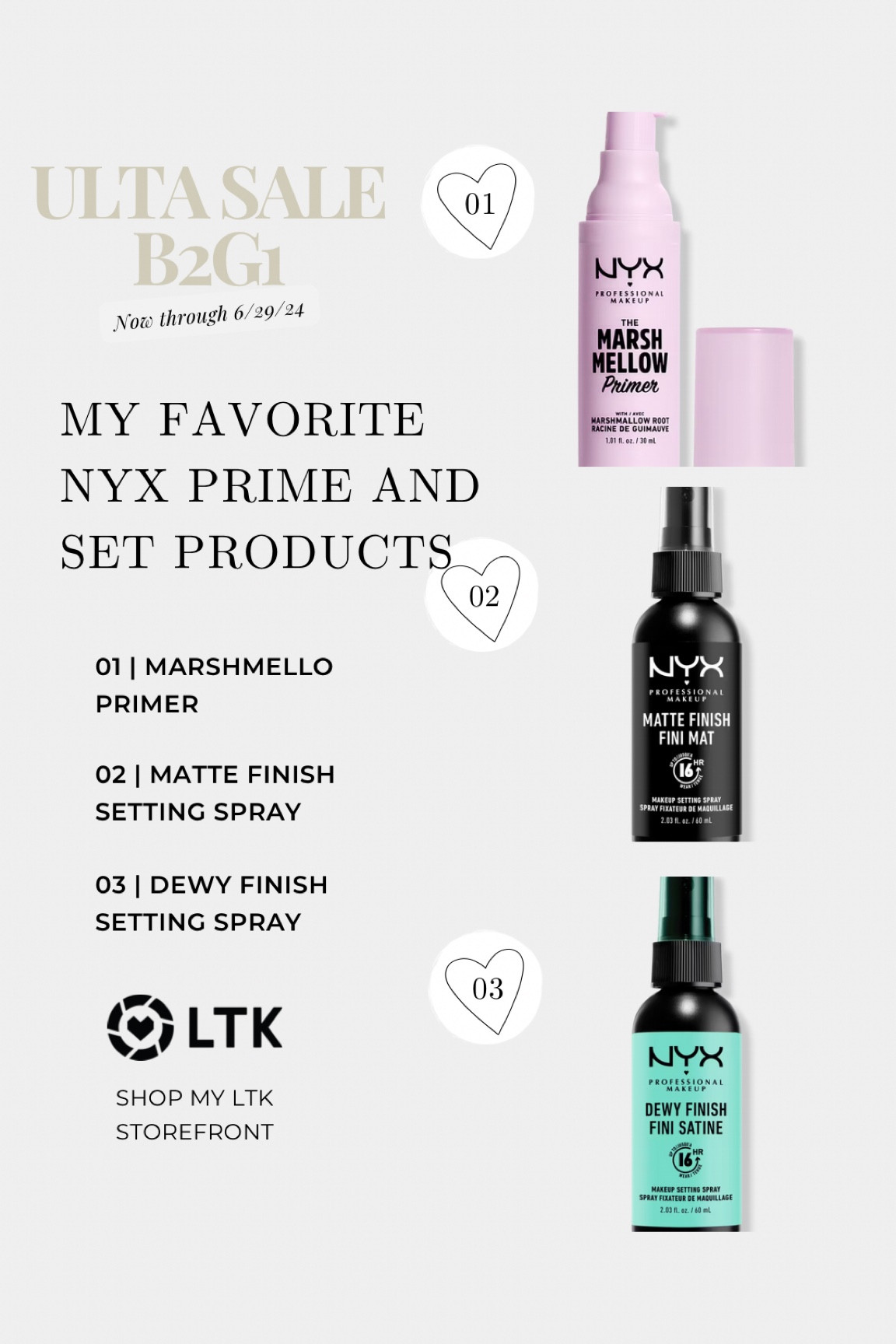 NYX But 2 get 1 Ulta Summer sale! Ends 6/29/24!

#LTKxNSale #LTKBeauty #LTKSummerSales