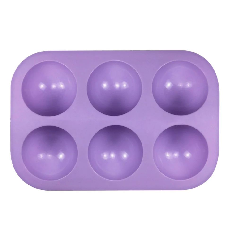 TureClos Silicone Cake Mold 6-Cavity Semi Sphere Baking Mould DIY Ice Tray for Chocolate Jelly In... | Walmart (US)