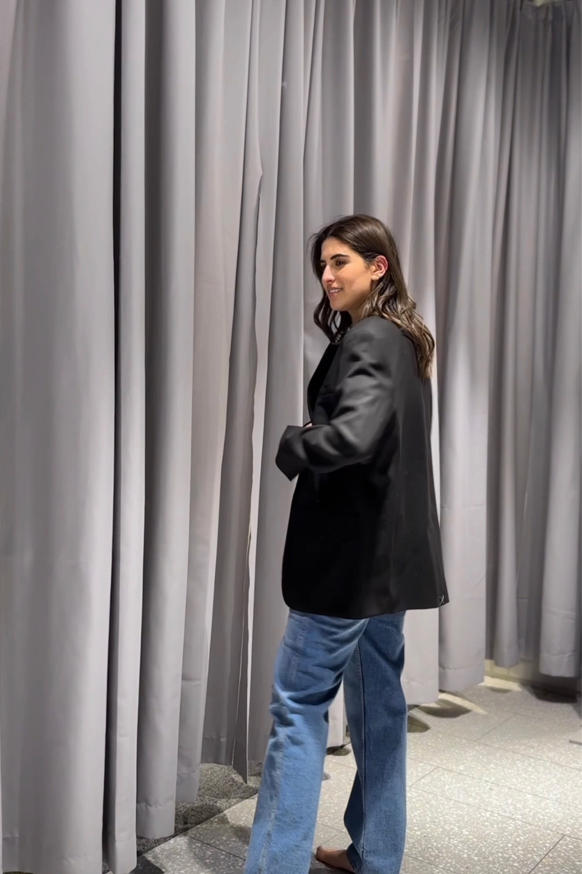 Arket edit. Black blazer. Long jeans. Maxi dress. Spring knitwear  