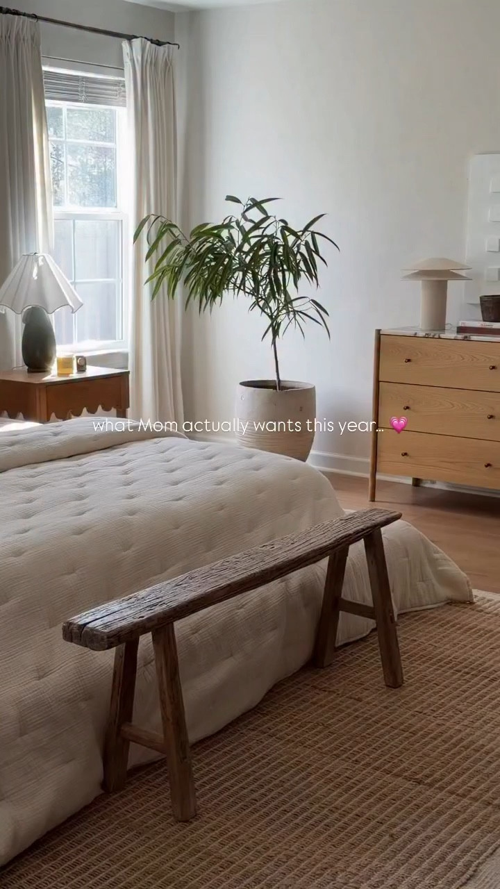 Type “SAVE” to snag this entire cozy high quality bedding look at THE BEST pricing! 🤎 Beautiful bedding that will last sooo long, perfect bedding upgrade for yourself or for mom! 🥰 I LOVE gifting these quilts and sheets to family they are incredibly soft!! Plus all of my bedroom sources!! #mothersdaygift #bedding #bedroomstyling