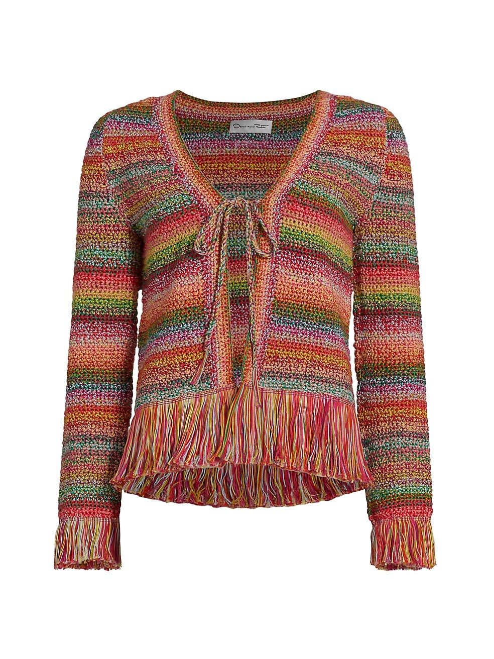 Crocheted Cotton Open Sweater | Saks Fifth Avenue