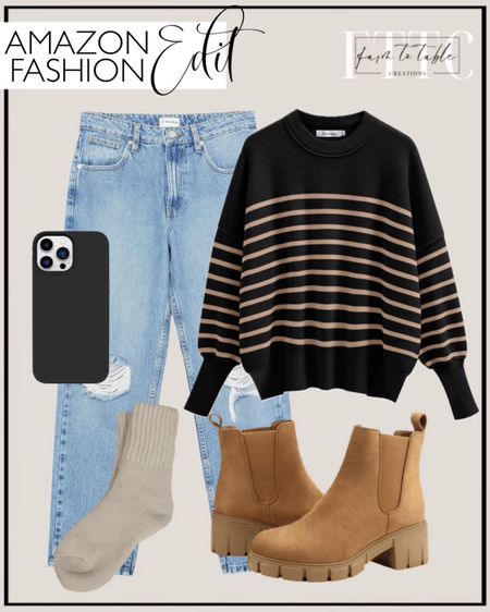 Amazon Fashion Edit. Follow @farmtotablecreations on Instagram for more inspiration. Amazon Clothes. Amazon Women’s Clothing. Women’s Outfit. OOTD. Trendy Outift. Cozy Outfit. Mom’s Outfit. The Drop Women's Luca High-Rise Distressed Loose Straight. starmerx Women Platform Ankle Boots Elastic Chelsea Boots Mid Heel Slip on Booties. ANRABESS Oversized Sweaters for Women Fall 2023 Crewneck Batwing Long Sleeve Side Slit Knit Pullover Sweater Tops Jumper. GUAGUA Compatible with iPhone 14 Pro Max Case 6.7 Inch Liquid Silicone Soft Gel Rubber Slim Microfiber Lining Cushion Texture Cover Shockproof Protective Case for iPhone 14 Pro Max, Black. Limited-time deal: BomKinta Boot Socks for Women Winter Solid Thick Warm Socks Cozy Crew Socks Christmas Gift. PAVOI 14K Gold Plated Sterling Silver Split Hoop Huggie Earrings in Rose Gold, White Gold and Yellow Gold. Christmas Outfit. Gifts for Mom. Christmas Gifts. 

#LTKshoecrush #LTKstyletip #LTKfindsunder50
