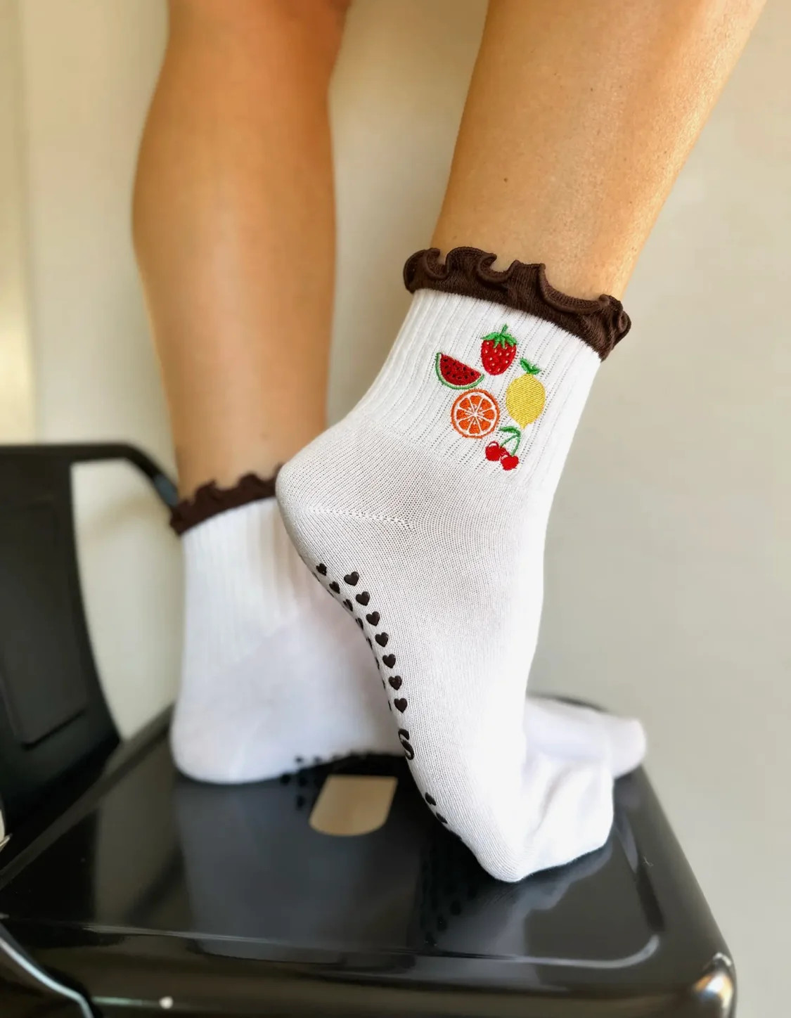 Getting fruity grippy socks | Shop Butter