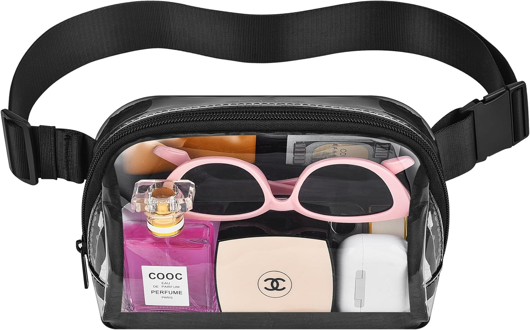 Clear Fanny Pack for Women, Clear Crossbody Bag with Adjustable Strap，Waterproof Clear Concert ... | Amazon (US)