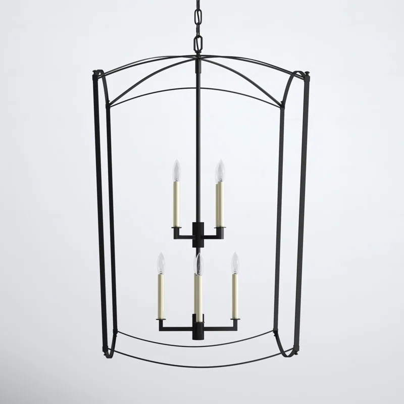 Olive 8 - Light Dimmable Lantern Geometric Chandelier | Wayfair North America
