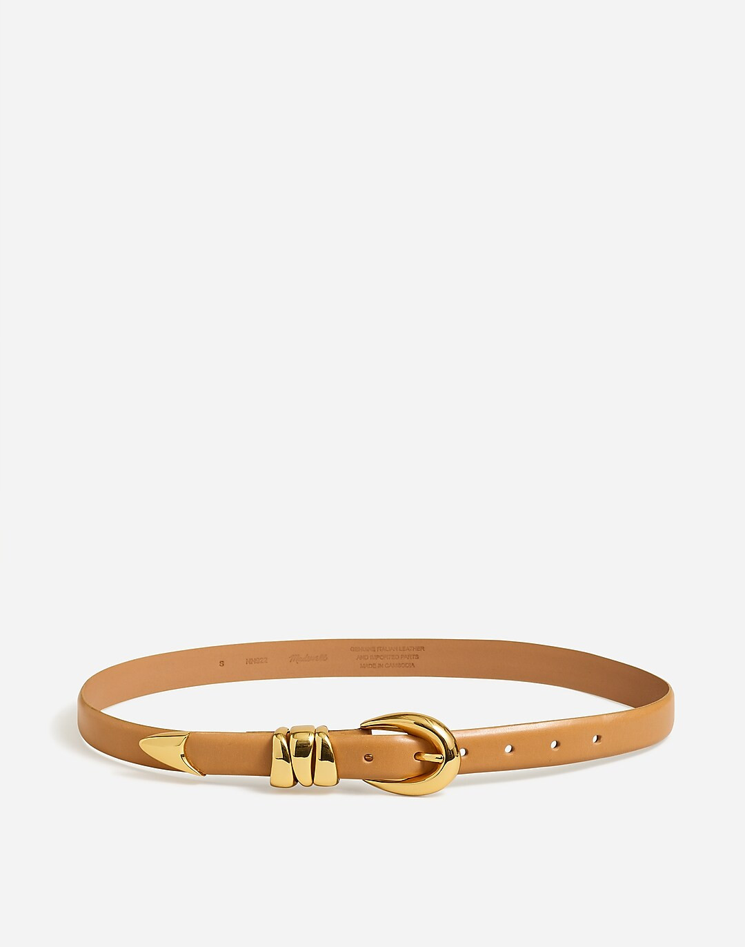 Chunky Metal Leather Belt | Madewell