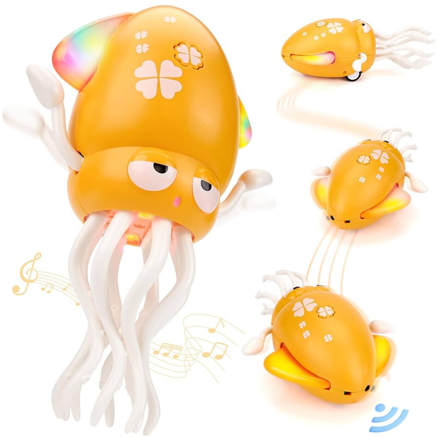 hahaland Dancing Octopus Baby Toys, Magic Musical Crawling Tummy Time Toy, Toddler Sensory Toys f... | Amazon (US)