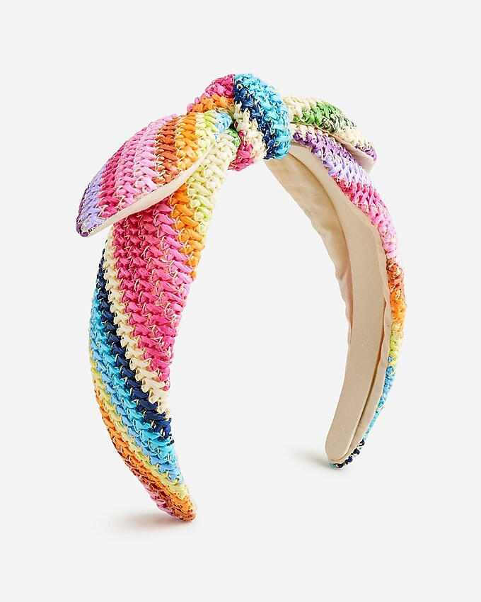 Girls' straw headband | J. Crew US