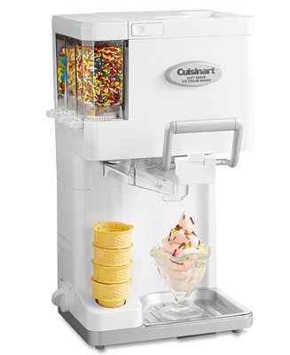 ICE-45 Ice Cream Maker, Soft Serve Mix-it-In | Macys (US)