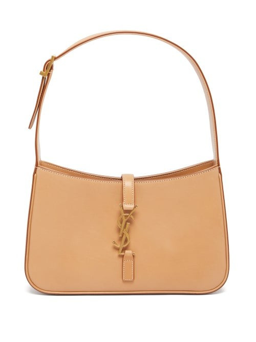 Saint Laurent - Le 5 À 7 Leather Shoulder Bag - Womens - Tan | Matches (US)