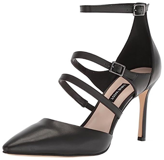 Nine West Women's Enchanting Leather Heeled Sandal | Amazon (US)