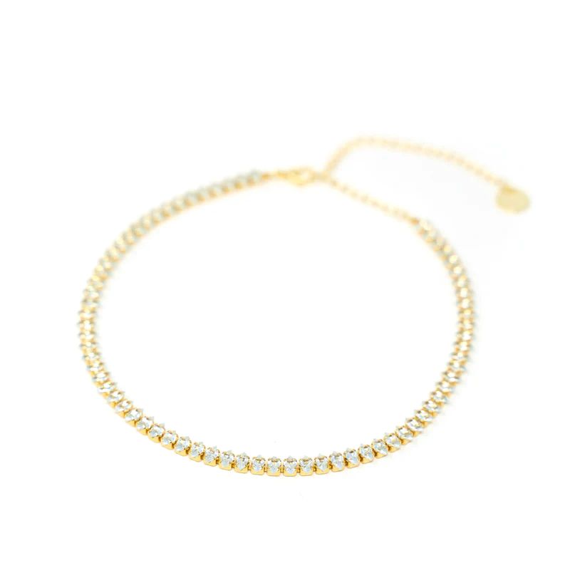 Pear Cut Tennis Choker | The Sis Kiss