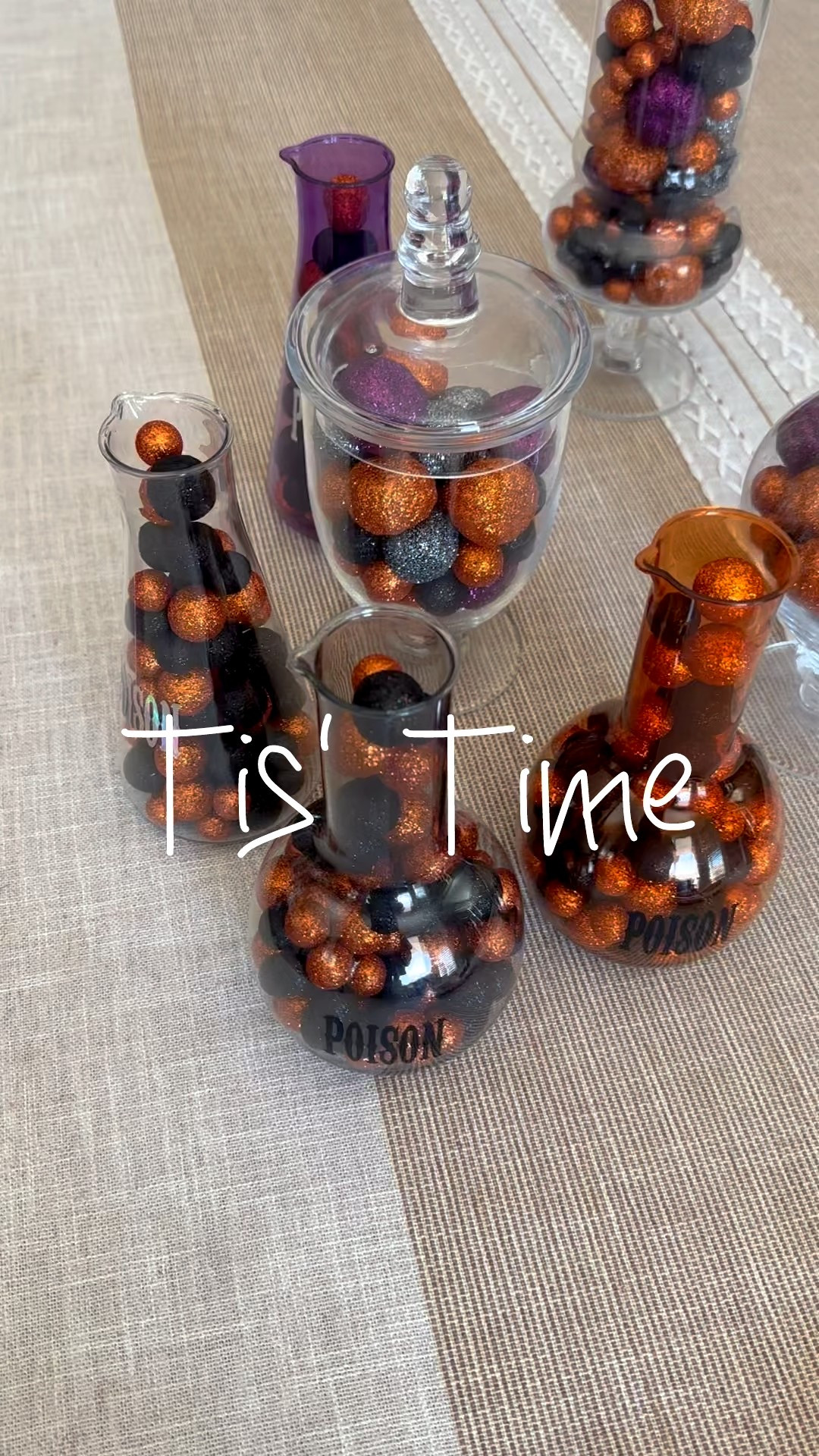 Tis’ Time for spooky season decor, I have different color glitter ball vase fillers for every holiday. I love doing this and it’s super easy and fun to change them out every season 🎃 

#LTKSeasonal #LTKHome