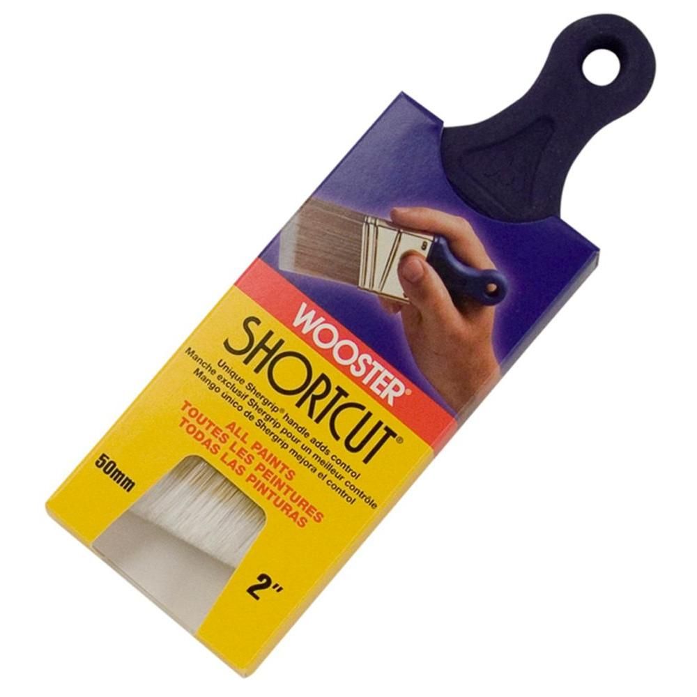 2 in. Shortcut Polyester Angle Sash Brush | The Home Depot