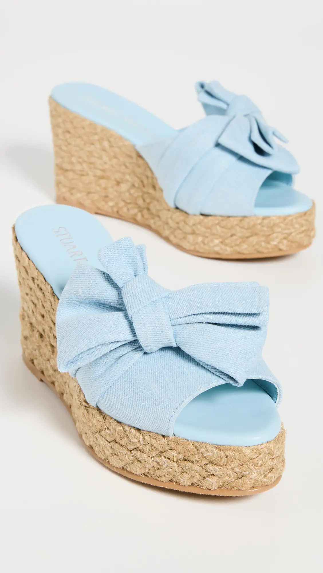 Stuart Weitzman Loveknot Espadrille Wedge Slides | Shopbop | Shopbop