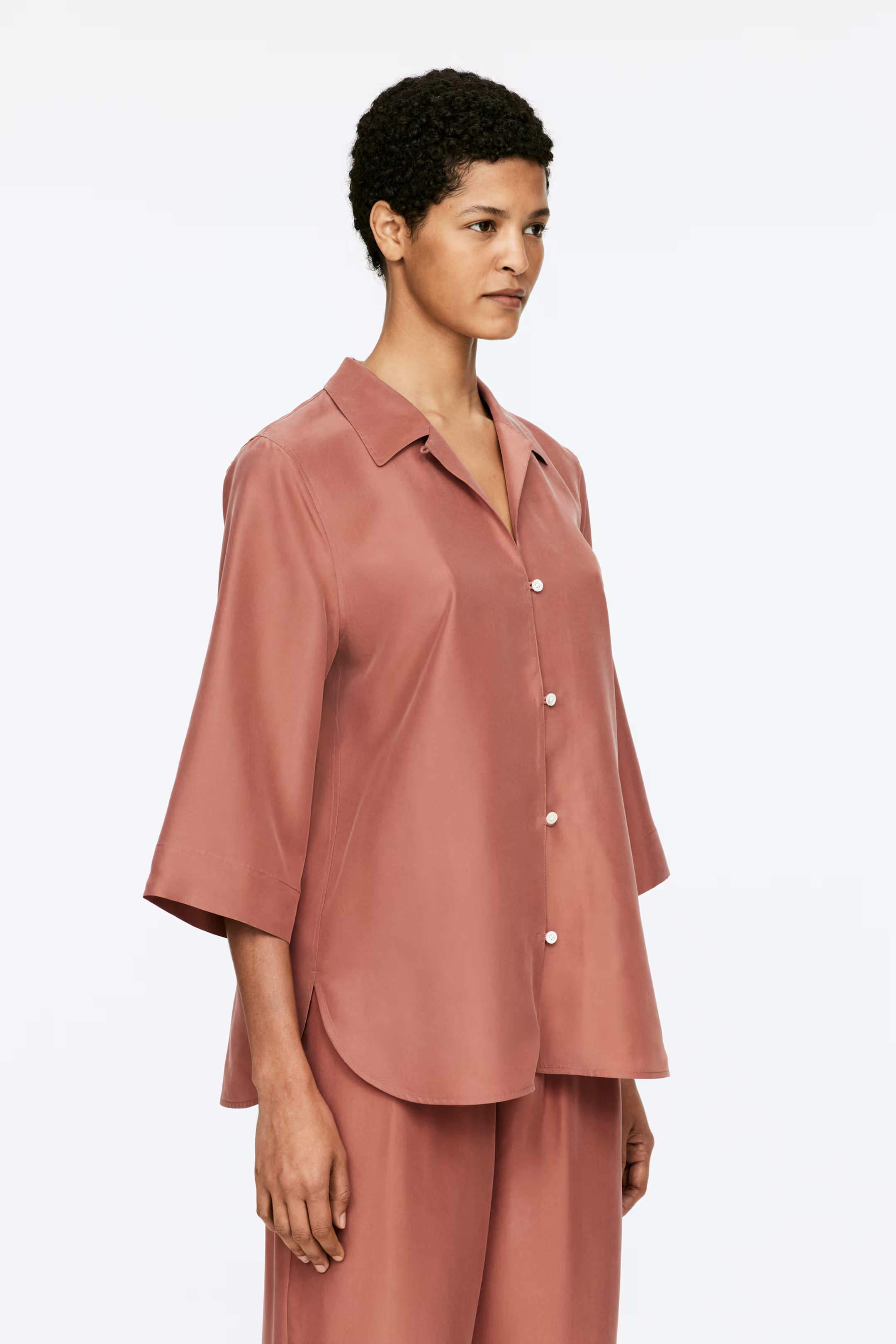 Relaxed Silk Shirt | H&M (UK, MY, IN, SG, PH, TW, HK)