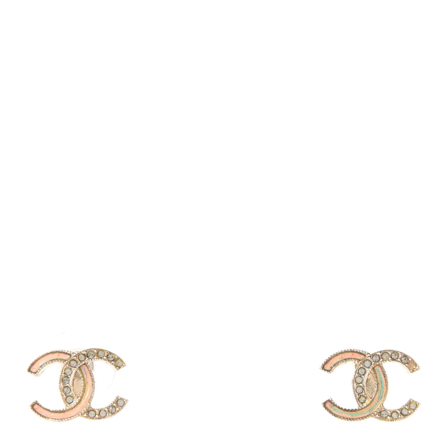 CHANEL

Enamel Crystal CC Earrings Gold | Fashionphile