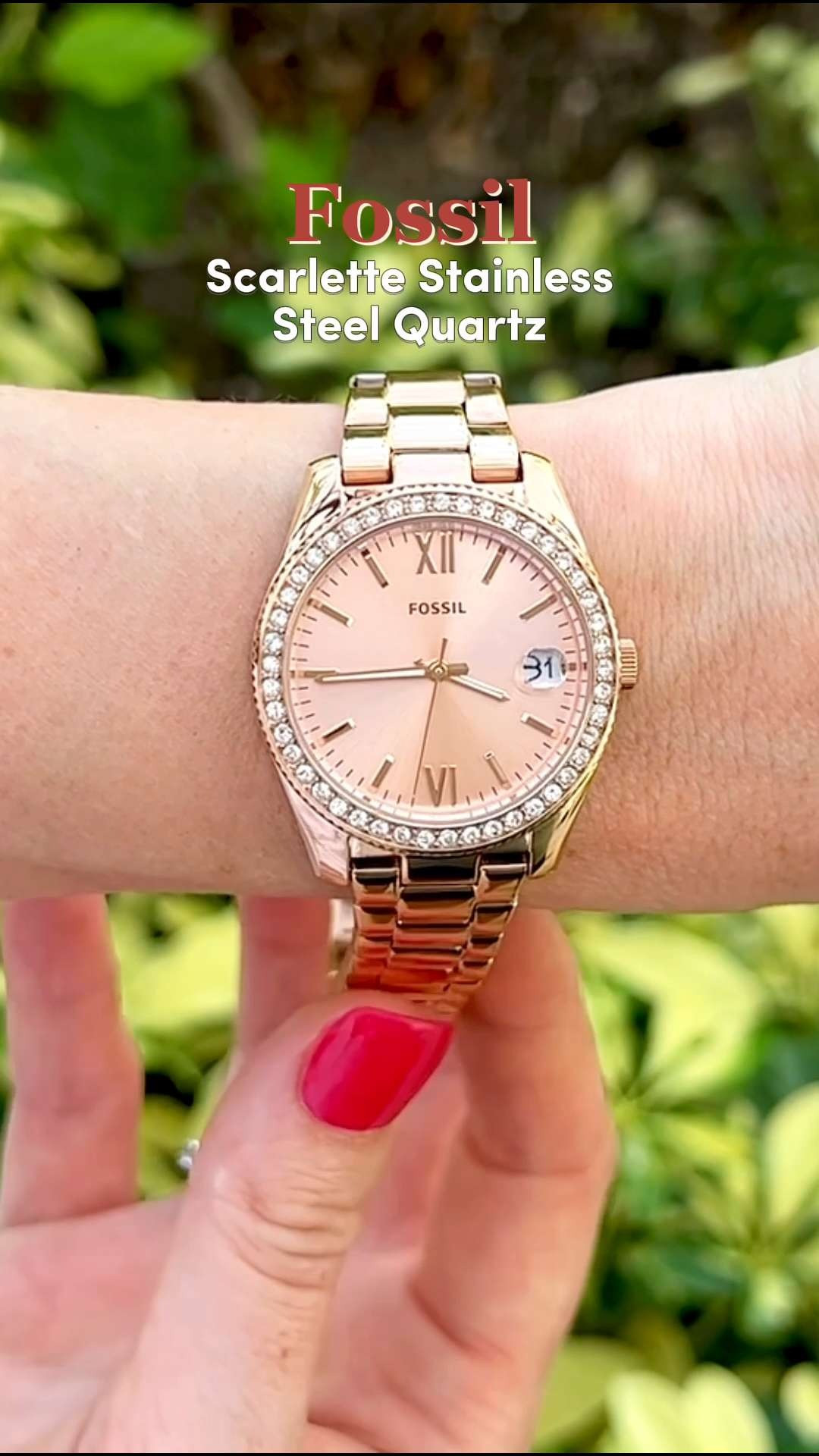 Add a touch of sparkle to your wrist with the Fossil Scarlette Stainless Steel Quartz! 🕰️ Featuring a fluted bezel and a convenient date window, this watch offers a high-end look inspired by classic vintage designs. This product is good for the modern woman who values a watch that is both a precise tool and a bold statement piece! ✨ #LTKFashion #LTKAccessories #LTKFinds #Fossil #FossilScarlette #WatchCollector #WristCandy #WomensWatch #StyleInspo #LuxuryLook 

#LTKgrwm #LTKootd #LTKmomlife
