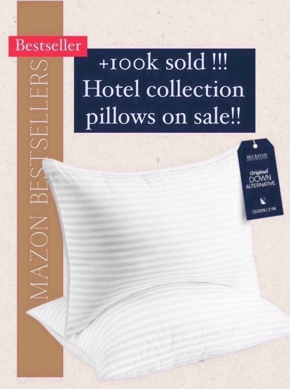 popular deal!!!

This hotel collection pillow has been a most loved bestseller and if you are in the market for new pillows then you should take a look.  There is a deal on it right now