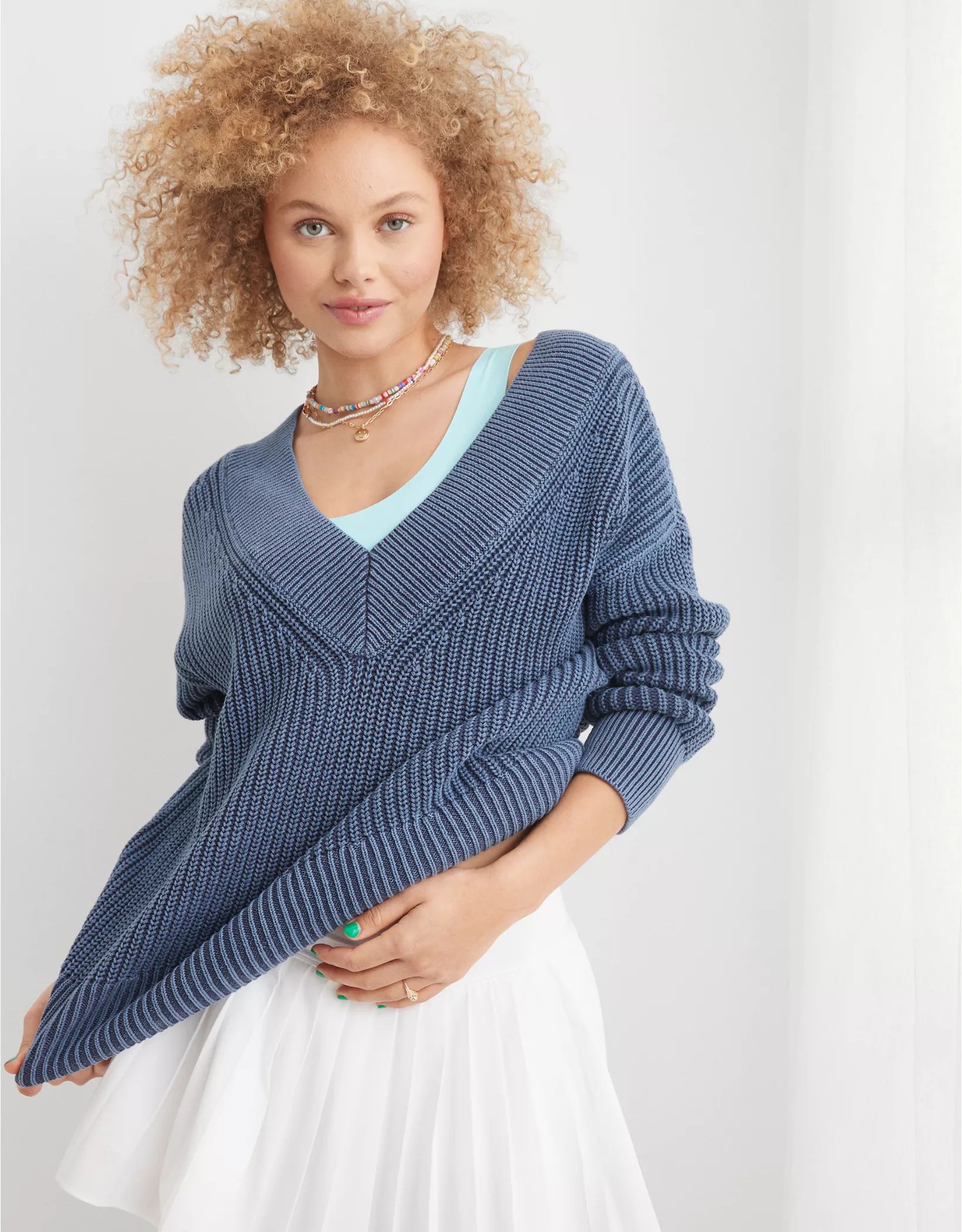 Aerie V-Neck Pullover Sweater | Aerie