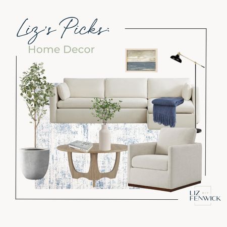 Neutrals with a side of blue! Love how these furniture pieces mesh well together! 

#LTKfamily #LTKhome #LTKstyletip
