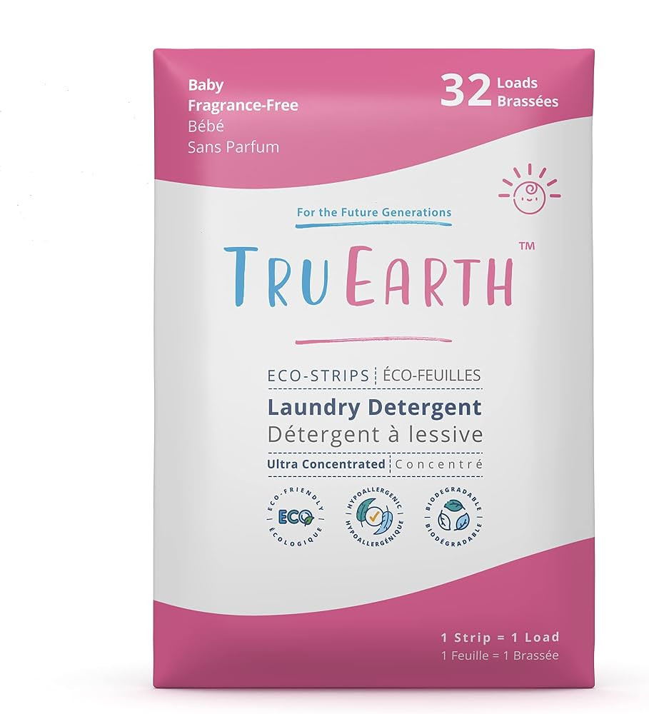 Tru Earth Eco-friendly, Biodegradeable, Zero Waste, Cruelty-Free Baby Laundry Detergent Sheets/Ec... | Amazon (CA)
