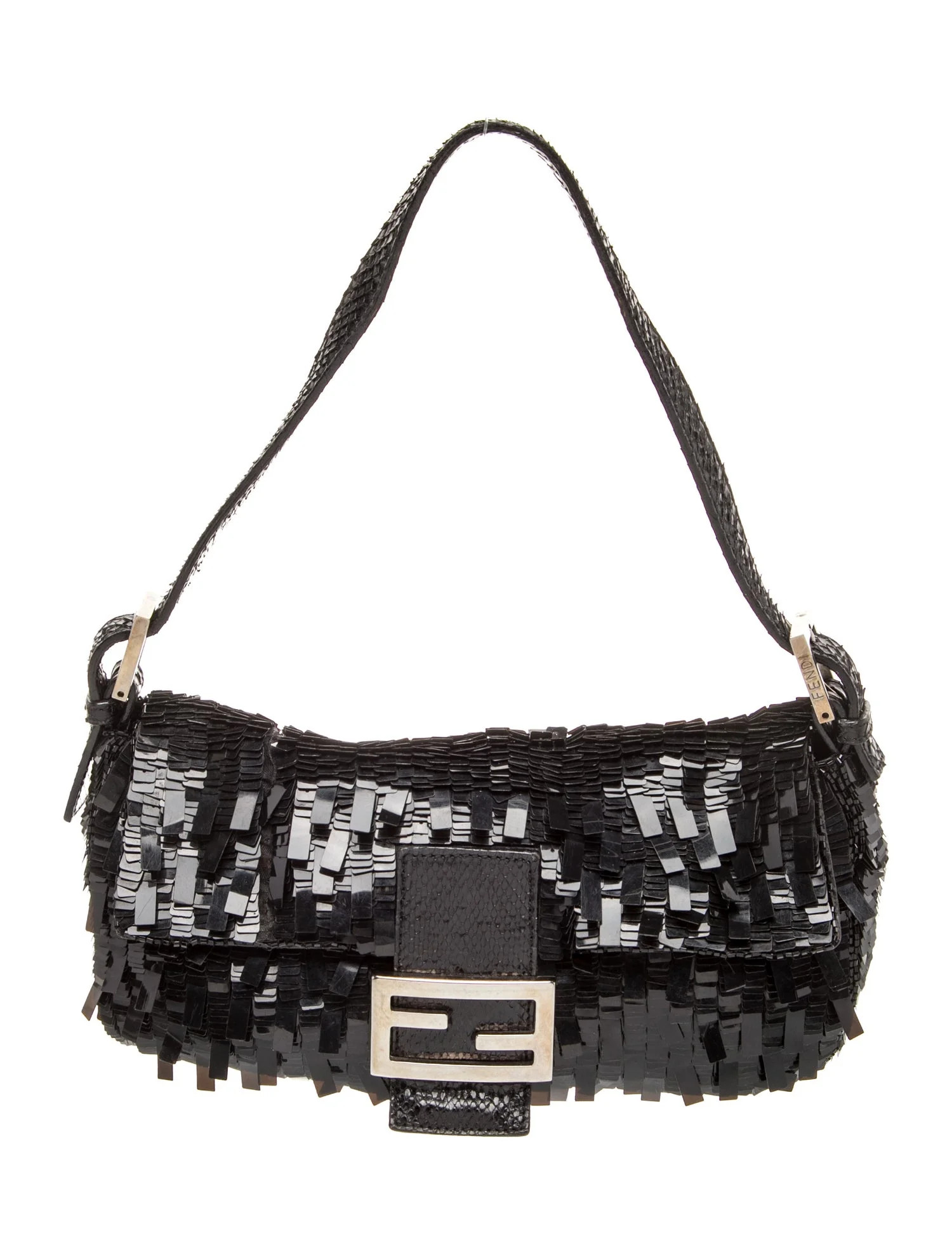 Fendi Sequins Baguette Vintage - Black Shoulder Bags, Handbags - FEN432743 | The RealReal | The RealReal