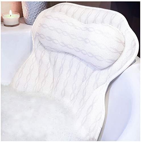 Bath Pillow Luxury Bathtub Pillow, Ergonomic Bath Pillows for Tub Neck and Back Support, Bath Tub... | Amazon (US)