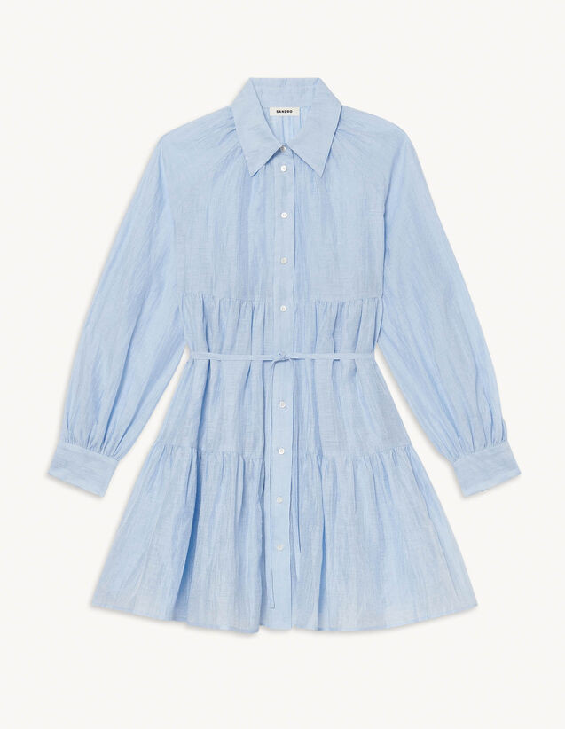 Linen shirt dress | Sandro-Paris US