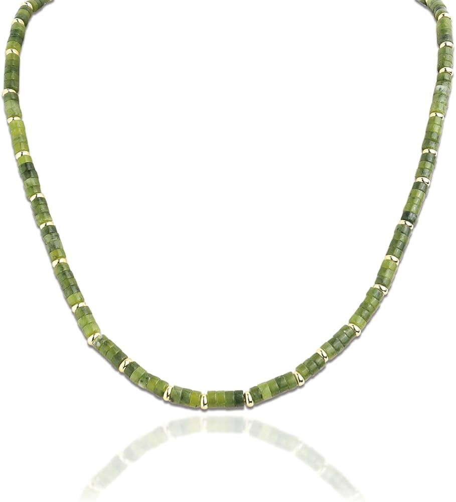 Sonateomber Natural Gemstone Beaded Boho Choker Necklaces for Women, Dainty Bohemian Handmade Cry... | Amazon (US)