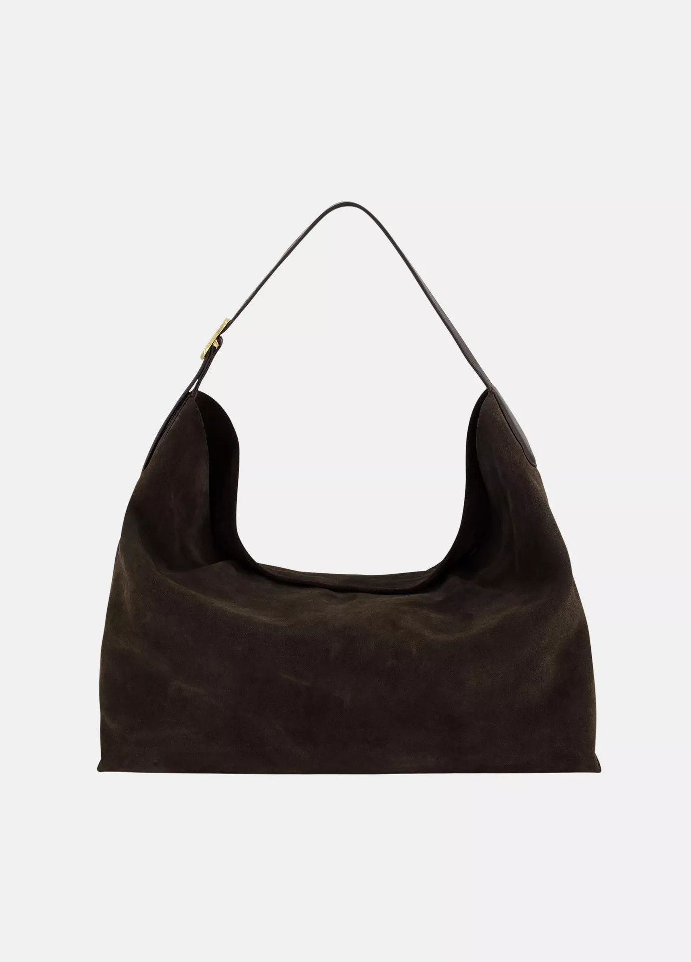 Women's Vivian Suede Medium Hobo Bag, Cacao Vince | Vince LLC