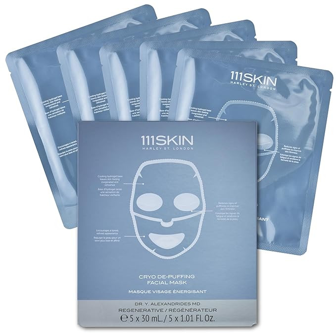 111SKIN Cryo De-Puffing Energy Facial Mask - Fragrance Free - Tighten, De-Puff & Refresh - Peptid... | Amazon (US)