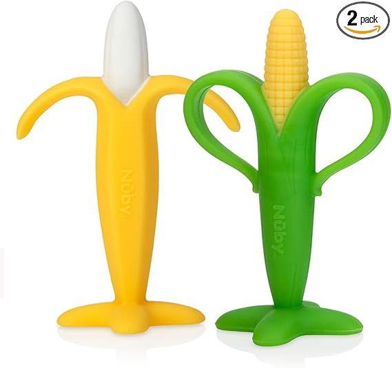 Nuby Nana and Corn Soothing Teethers, 2 Pack | Amazon (UK)