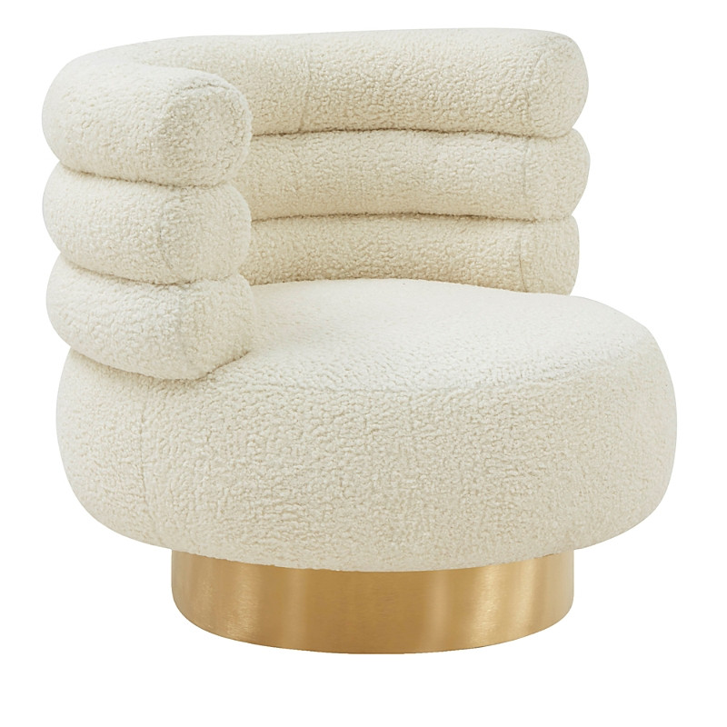 Tov Furniture Naomi Faux Shearling Swivel Chair | Bloomingdale's (US)
