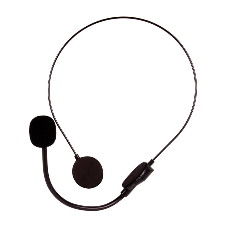 Giraffe Manufacturing Fake Toy Headset Microphone - Fake Head Mic News Microphone Prop - Pretend ... | Amazon (US)