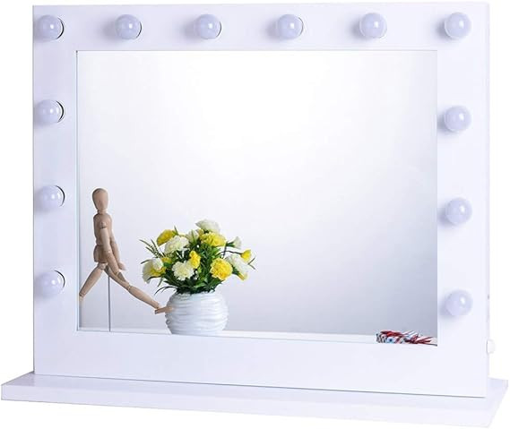 Chende Hollywood Vanity Mirror with Lights, 32 x 26 Inch Large Lighted Mirror for Bedroom, Replac... | Amazon (US)