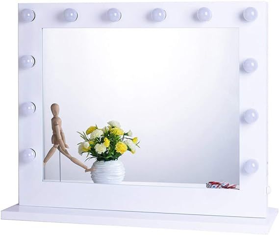 Chende Hollywood Vanity Mirror with Lights, 32 x 26 Inch Large Lighted Mirror for Bedroom, Replac... | Amazon (US)
