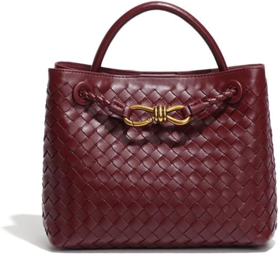 Woven Hobo Bags for Women Tote Bag, Vegan Leather Shoulder Crossbody Bag Satchel Bag Woven Handba... | Amazon (US)