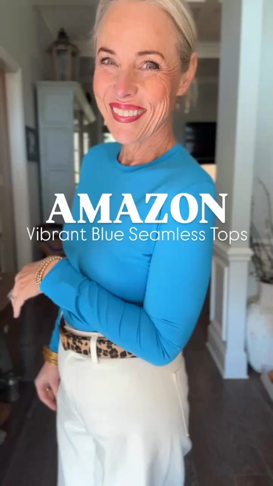 These seamless tees are part of Amazon’s Big Spring Sale—and they’re both under $20 right now! Such a steal for one of my absolute favorite wardrobe staples.

Y’all already know my love for these tees runs deep—I’ve styled them in so many colors, but this bright blue might just be my favorite yet! 💙 They’re buttery soft, super flattering, and perfect for layering or wearing on their own. FYI… I always size up 1 to get this fit  

I paired mine with my go-to white jeans and added some fun cheetah print in my belt and sneakers for a little extra pop. Love how it all came together!

Stock up while they’re on major sale—because when you find a staple this good (and this affordable), you don’t wait! Which color should I grab next? Drop your faves in the comments! ⬇️

❤️ Follow for more
✈️ Share this with a friend
⬇️ Save this for later

#AmazonFashion 
#SeamlessStyle 
#MidlifeFashion 
#OutfitInspiration 
#AffordableFashion 
#AmazonFinds 
#AmazonMustHaves 
#SpringSale 
#ShopLTK 
#LTKOver50 

#lookforless
#laurenoggsgee 
#getyourcolonoscopy


#LTKSaleAlert #LTKWatchNow #LTKOver40