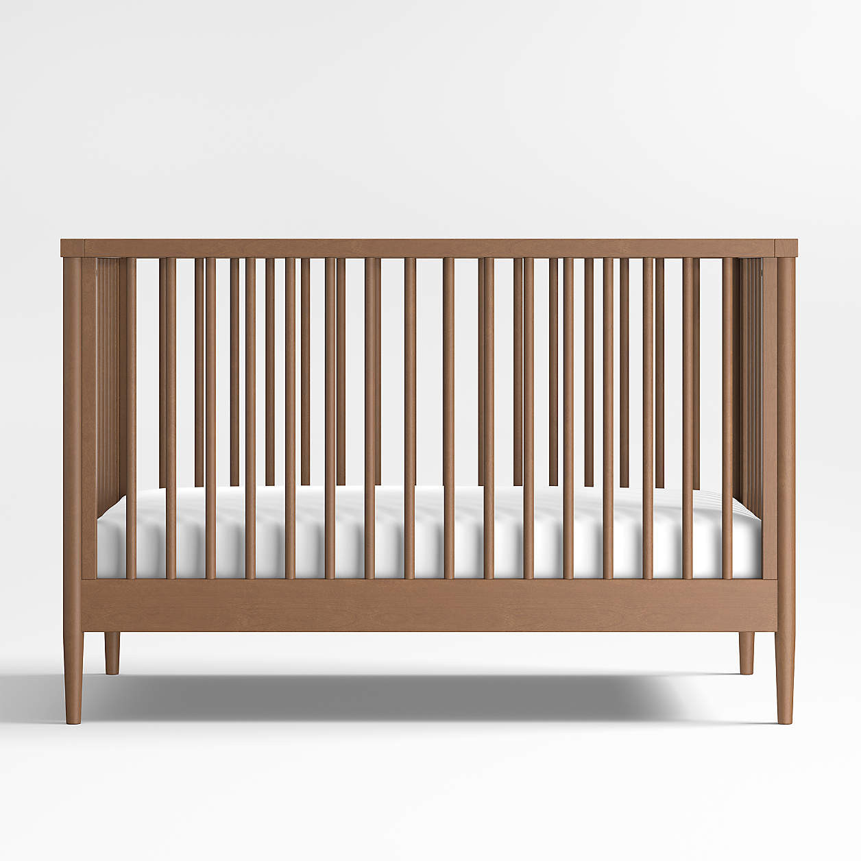 Hampshire Brown Wood Convertible Crib + Reviews | Crate & Kids | Crate & Barrel