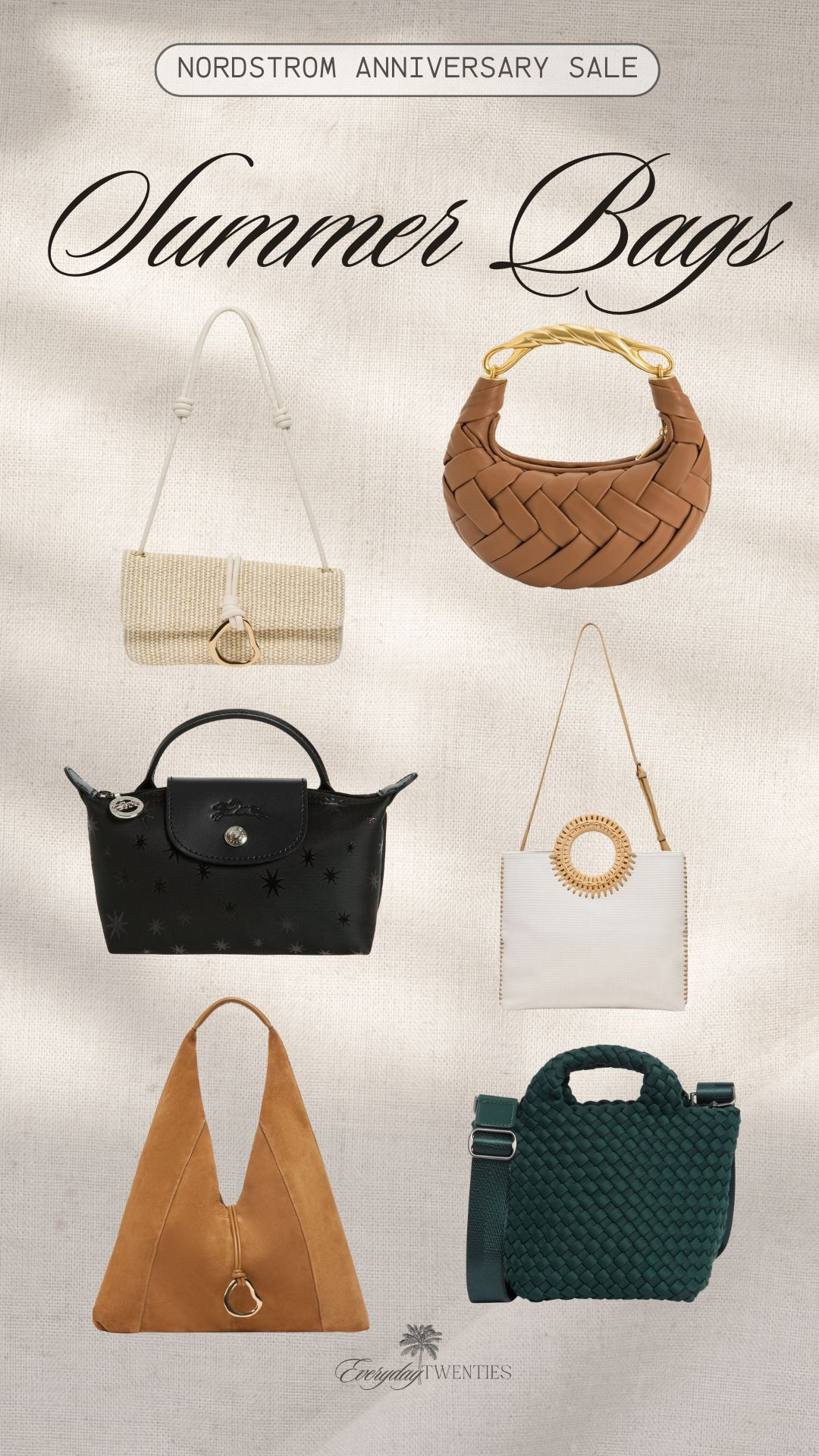 👜Bags that bring the vibe.

Think woven textures, light neutrals, and that effortless summer energy — all on sale at Nordstrom right now. These purses go with everything. #SummerItBags #NSalePicks #LTKBagLover

Nordstrom, Nordstrom sale, Nordstrom anniversary sale, summer bags, summer purses, tropical bags, vacation bags

#LTKItBag #LTKSaleAlert #LTKStyleTip