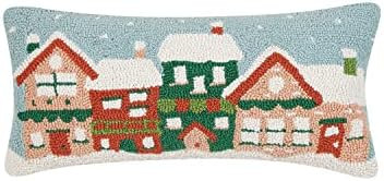 Peking Handicraft Holiday Homes Christmas Polyfill Hook Throw Pillow, 20-inch Length, Wool and Ve... | Amazon (CA)