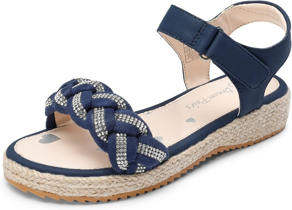 DREAM PAIRS Girls Sandals Espadrille Flatform Platform Wedge Open Toe Summer Shoes for Little Kid... | Amazon (US)