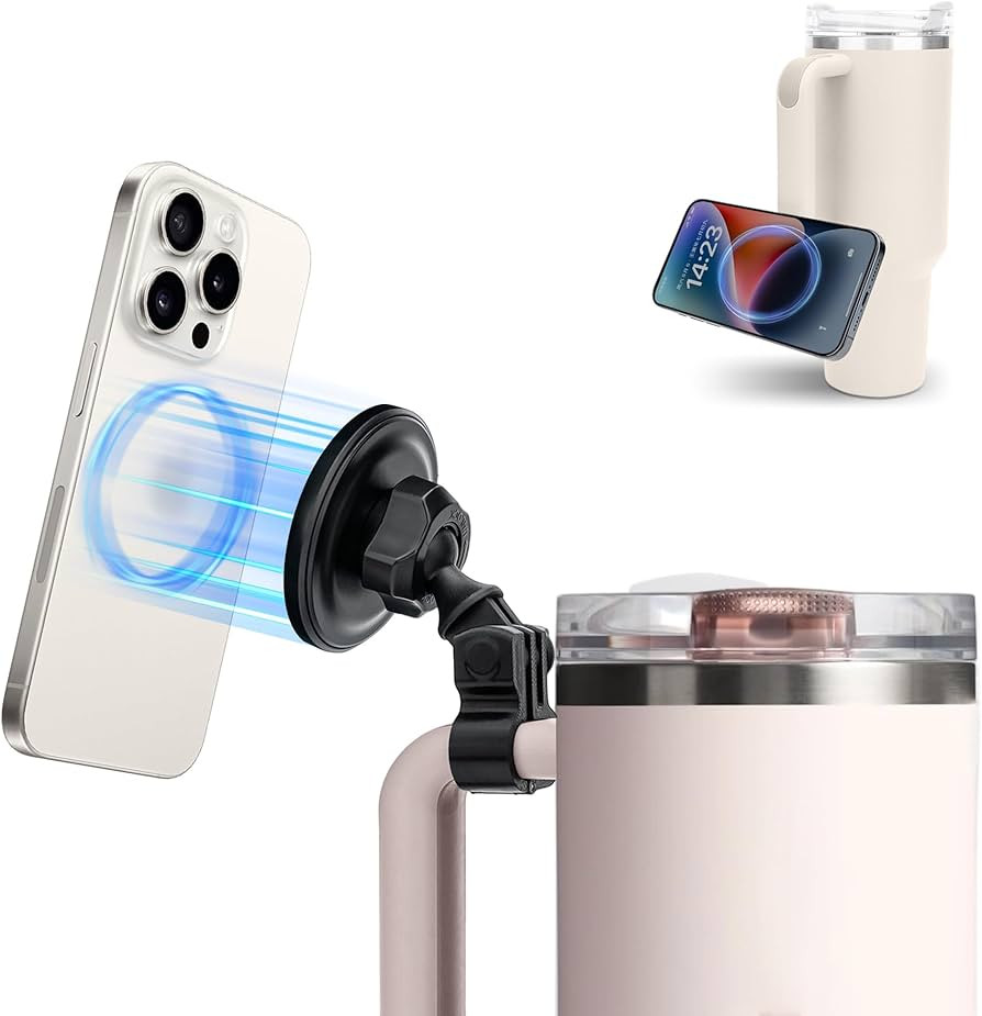Magnetic Phone Holder for Stanley Quencher H2.0,Detachable & Angle Ajustment Phone Stand for Stan... | Amazon (US)